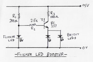 The wiring diagram for the booster circuit