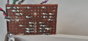 Copper side of Vero board